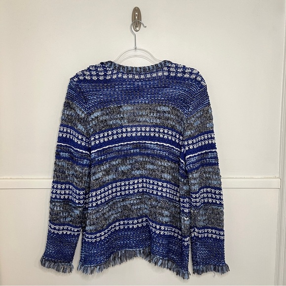 Chico's Structured Fringe Cardigan - Picture 10 of 14